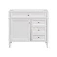thumbnail image 5 of Eowynic 36'' Bathroom Vanity without Sink, Modern Bathroom Storage Cabinet with 3 Drawers, White, 5 of 7