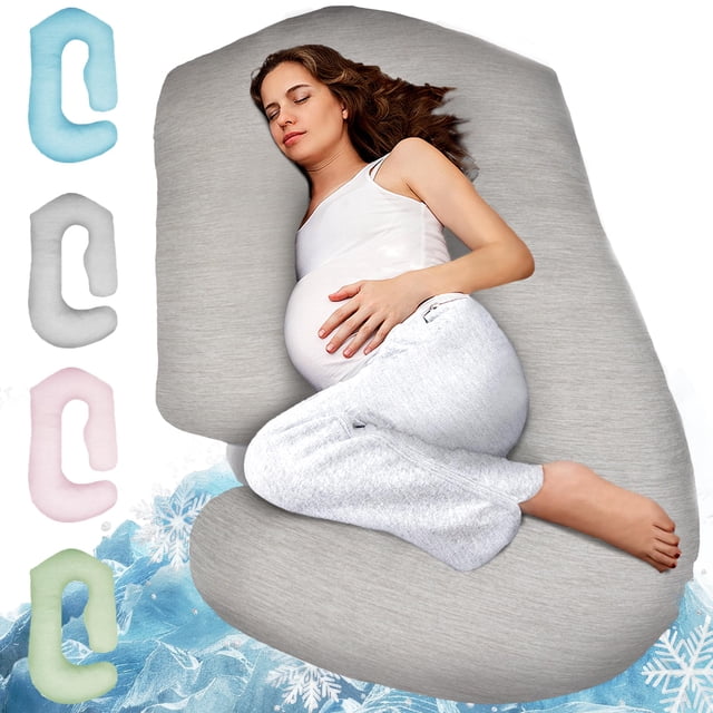 Almohada corporal PILLANI de 145 cm con efecto refrescante para embarazo