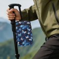 thumbnail image 4 of COEQINE Forearm Crutch Bag with Zipper Phone Pouch Blue Butterfly Galaxy Walking Cane Accesories, Zipper Pouch, Hands-Free, Organize Daily Essentials, for Seniors Men Women, 4 of 7