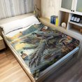 thumbnail image 4 of HommomH Mallard Ducks Manta de 40 x 50 pulgadas, diseño de animales salvajes del lago, suave y esponjosa manta de forro polar para sofá cama, 4 of 5