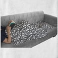 thumbnail image 6 of Geometrical Soft Flannel Fleece Blanket, Monotone Illustration Along Abstract Shapes Ornamental Stars Print, Cozy Plush for Indoor and Outdoor Use, 70" x 90", Charcoal Grey and White, by Ambesonne, 6 of 6