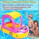 thumbnail image 4 of Baby Inflatable Pool Float With Canopy, Car Shaped Babies Swim Float Boat With Sunshade Safty Seat For Toddler Infant Swim Ring Pool Spring Floaties S, 4 of 5
