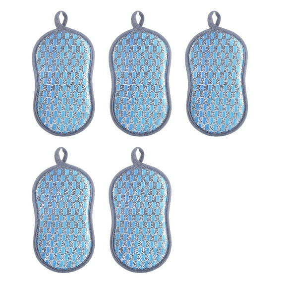 5 pieces of double-sided dishwashing cloth, dishwashing sponge, pot brush, sponge wiping cloth