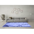 thumbnail image 3 of Ahgly Company Indoor Square Oriental Blue Industrial Area Rugs, 8' Square, 3 of 4