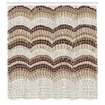 thumbnail image 3 of Ambesonne Vintage Shower Curtain, Antique Mosaic Effect, 69"Wx75"L, Beige Brown Tan, 3 of 5