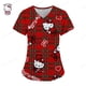 thumbnail image 5 of Ropa de mujer, camiseta de verano, camisetas de Hello Kitty, camiseta con cuello en V, camisetas con bolsillos, uniforme de enfermera, camisetas de Hospital, camisetas para mujer 2023, 5 of 5