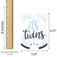 thumbnail image 5 of Big Dot of Happiness It’s Twin Boys - Picture Bingo Cards and Markers - Blue Twins Baby Shower Shaped Bingo Game - Set of 18, 5 of 5