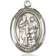thumbnail image 3 of Extel Large Oval Sterling Silver St. Joachim Medal, Made in USA, 3 of 10