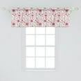 thumbnail image 2 of Ambesonne Floral Window Valance, Assorted Spring Botany Items, 54" X 18", Pink Pink, 2 of 3