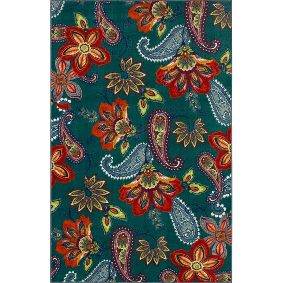 Mohawk Home Whinston Multi Low Pile Non-Slip Stain/Fade Resistant Indoor Area Rug, 5' x 8'