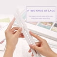 thumbnail image 2 of JZROCKER Irregular Jagged Ruler Metal Paper Tearing Ruler Craft Ruler 12Inch Deckle Edged Ruler Measuring Ruler for Card Making, 2 of 9