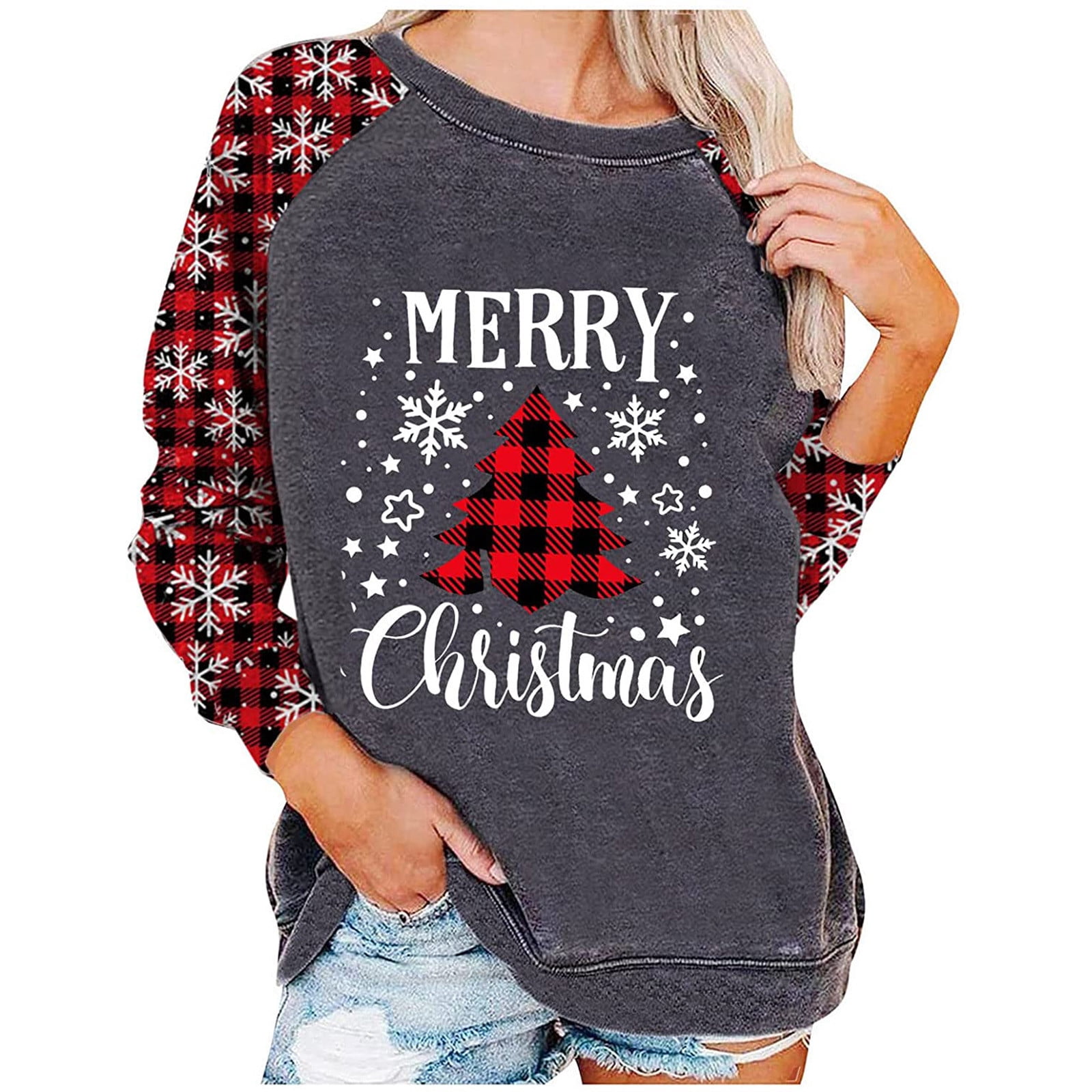 Uscallm Women Christmas Shirts, Women 