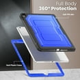 thumbnail image 2 of ShieldFlex for iPad 9th Generation Case with Pencil Holder, Heavy Duty Shockproof Rugged Stand Cover for iPad 10.2" 9th/8th/7th Generation (2021/2020/2019),Blue, 2 of 5