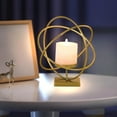 thumbnail image 1 of Feltree Bougeoir en Fer Ornements Restaurant Bureau Sensation de Décoration Table Accessoires de Dîner Romantiques, 1 of 7