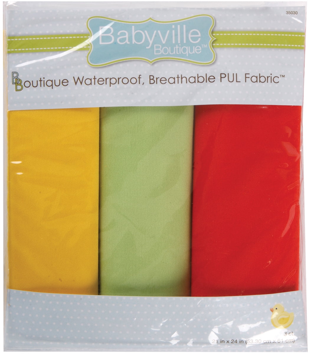 Babyville Pul Waterproof Diaper Fabric 21"X24" Cuts 3/PkgNeutral