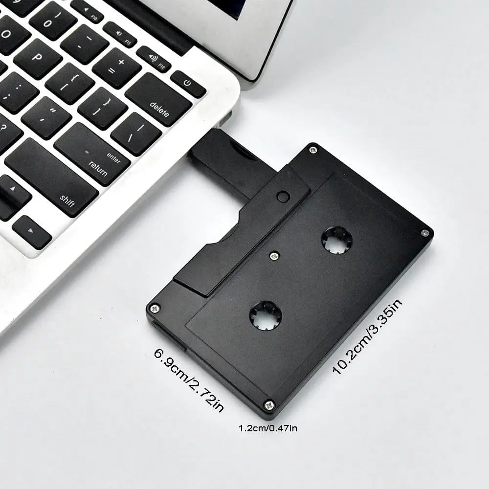 Personal Company Studio Logo Retro Audio Tape Cassette USB 2.0 Flash Drive (No LOGO Black, 64GB*10PACK)