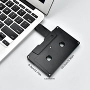 Personal Company Studio Logo Retro Audio Tape Cassette USB 2.0 Flash Drive (No LOGO Black, 64GB*10PACK)