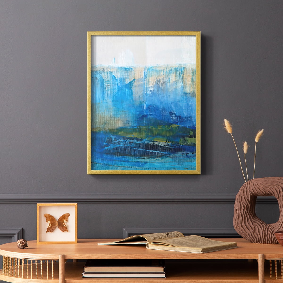 Bay Walk II in Paper Solid Wood 22 x 28 Framed Print