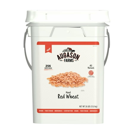Augason Farms Hard Red Wheat 26 Pound Pail - Walmart.com