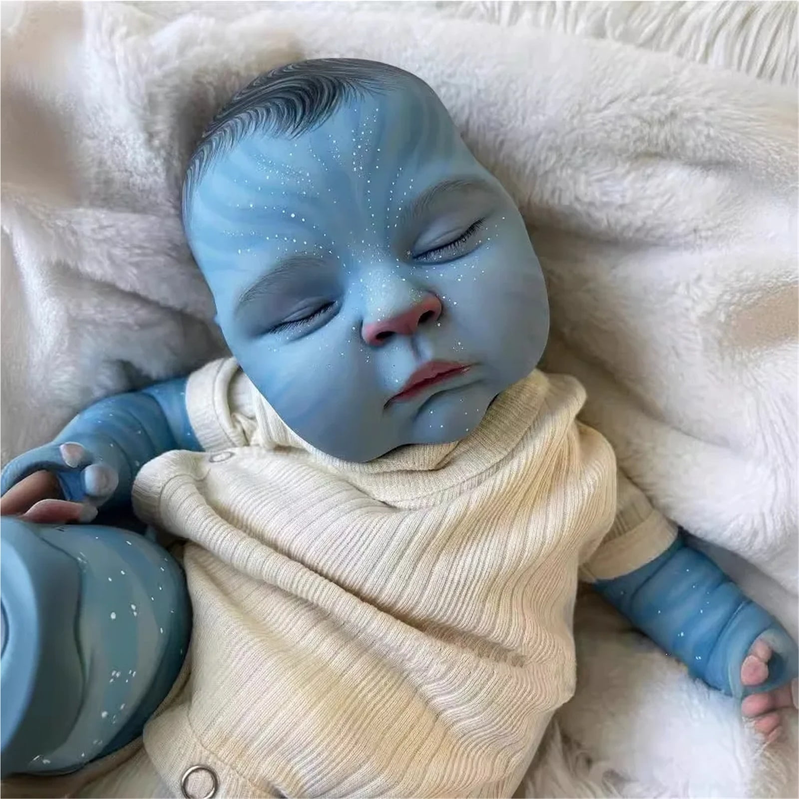 19inch Lifelike Reborn Baby Dolls Hand Made High Quality Detailed Painting Lifelike Real Soft Body Cute Realistic Newborn Baby Doll