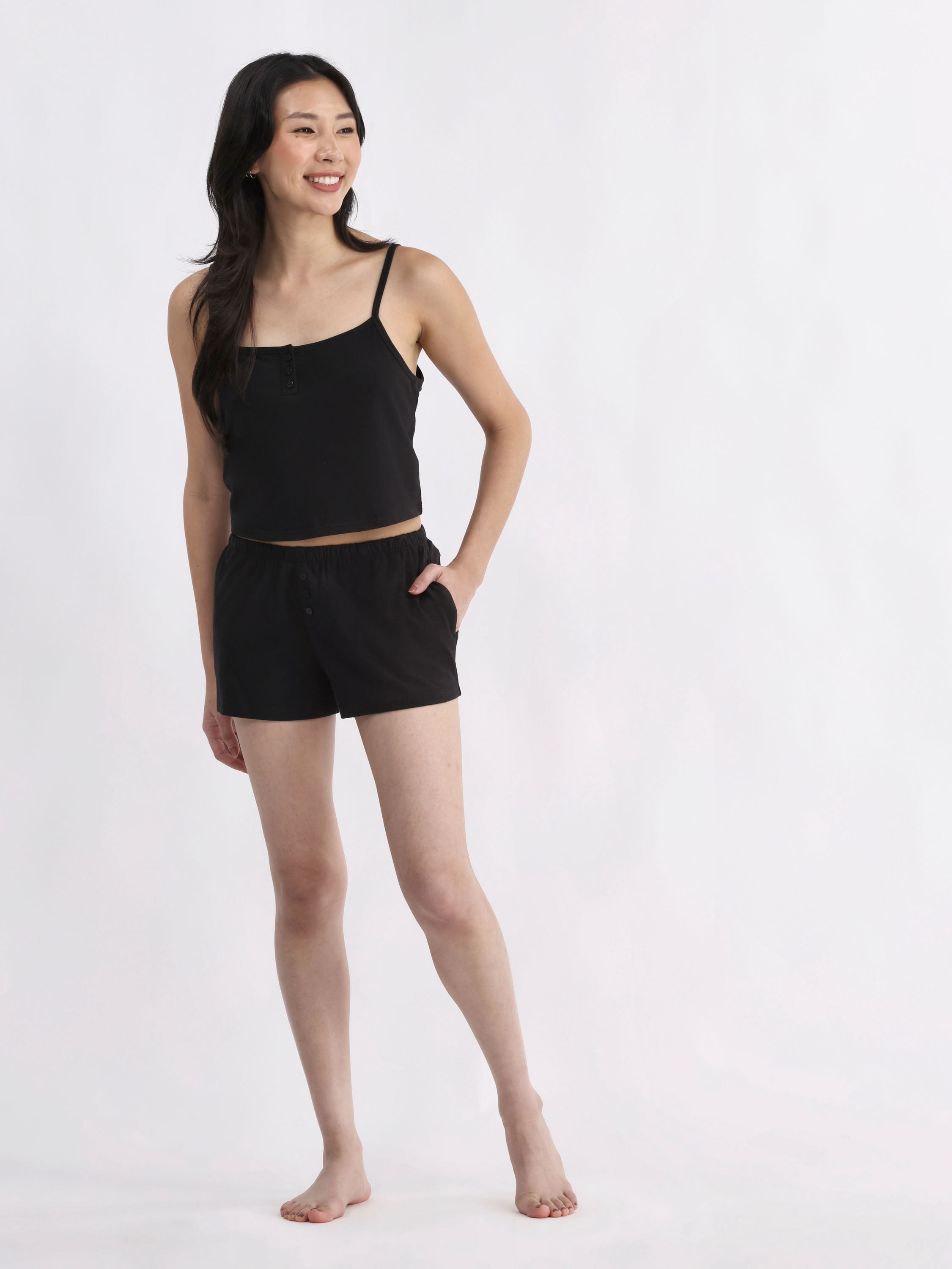 No Boundaries Jersey Sleep Shorts, 2.25'' Inseam, Women’s and Women’s Plus