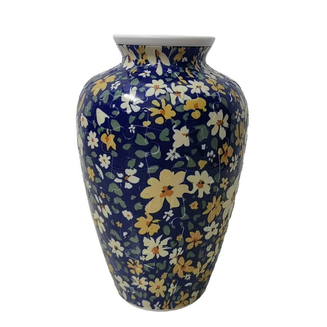 3D Puzzle Toy Vase Flower Arrangement Home Decoration Brain Teaser For All Ages Indoor Activity ABS Design