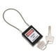 thumbnail image 2 of Candado de seguridad con cable de acero inoxidable, 7 colores Negro, 2 of 9