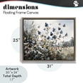 thumbnail image 4 of Stupell Industries Cottage Blue Butterflies Among Meadow Leaves Brown Floating Frame Canvas Art, 31 x 25, by Franklyn Gregory, 4 of 8