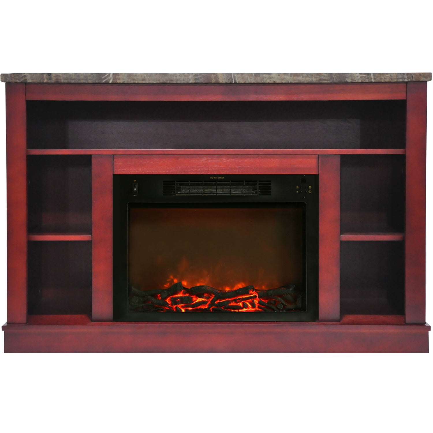 Hanover Oxford 47 In. Electric Fireplace with a 1500W Log Insert and