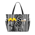 thumbnail image 1 of Easygdp Optical Zebra Illusion Bolsa de Viaje de Playa de Gran Capacidad, Bolsa Tote Perfecta para la Playa, Escapadas de Fin de Semana y Viajes, 1 of 7