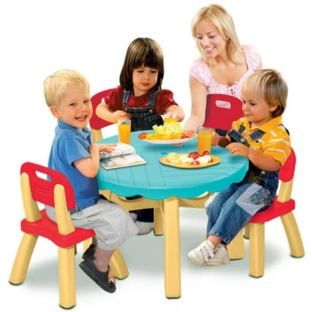 Fisher-Price Summertime Patio Set with 4 Chairs