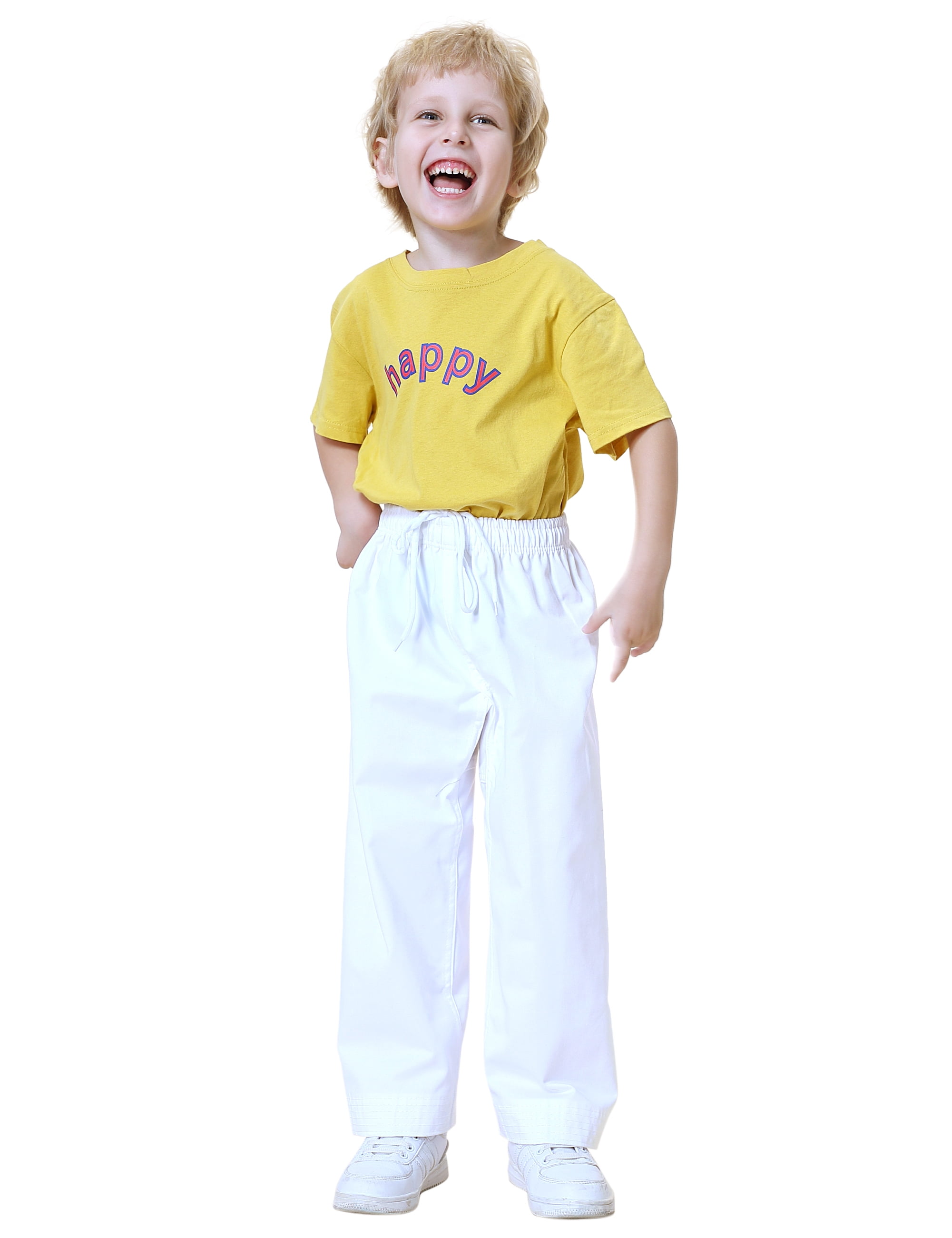 Toptie Adult Kids Karate Pants Martial Arts Pants Student