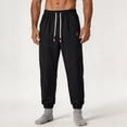 thumbnail image 2 of BVnarty Men's Mesh Quick Dry Long Pants Solid Lightweight Breathable Loose Jogger Trousers for Summer Sports Outdoor Daily Black L, 2 of 6