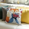 thumbnail image 3 of ZFLMY Fox Cushion Case Boys Girls Cartoon Fox Throw Pillow Covers Soft for Kids Women Men Floral Nature Wildlife Decor Pillowcases Room Decor 20x20in, 3 of 5