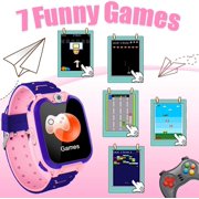 Photo game touch screen childrens smart watch with music player, SOS, camera, alarm clock