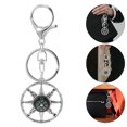 thumbnail image 4 of KAKOWELY compass key fob Miniature Compass Keychain Nautical Rudder Keyring with Portable Compass Outdoor Adventures Keyring Metal Key Holder for Sailors Boaters, 4 of 4