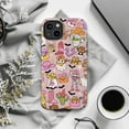 thumbnail image 6 of Cute Halloween Western Phone Case for iPhone 16 15 14 13 12 11 Pro Max, Mini & Plus – Kawaii Ghosts, Pumpkins, Cowgirl Boots & Skeletons (Pink), 6 of 6
