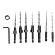 thumbnail image 1 of Wood Countersink Drill Bit Set Inch Tapered Adjustable 1/4 Hex Shank with Collar Wrench 11/64, 1 of 5