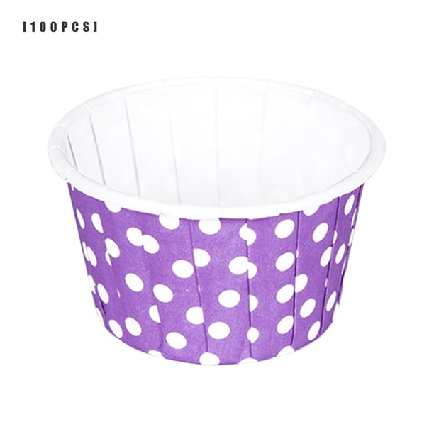 Cakecups Resistente a altas temperaturas Tazas para hornear Moldes de pastel desechables impermeables 100 Piezas