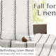 thumbnail image 4 of Cortinas Jinchan, mezcla de lino, 244 cm, con rayas blancas y negras, x2, 4 of 9