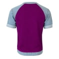 thumbnail image 3 of yillto Womens Summer Tops Color Block Short Sleeve Shirts Spring Fashion Clothes Trendy Loose Blouses Outfits, 3 of 4