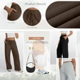 thumbnail image 2 of SUNBS Wide Leg Sweatpants Womens Cargo Pants Baggy Lounge Casual Pants Drawstring Sweat Pants with Pockets, 2 of 8