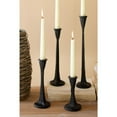 thumbnail image 3 of SET OF FOUR CAST IRON TAPER CANDLE HOLDERS - BLACK, 3 of 4