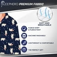 thumbnail image 2 of SLEEPHERO Adult Mens 2 Piece Long Sleeve Notch Fleece Pajama Set (Sizes S-XL), 2 of 5