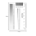 thumbnail image 2 of Indicadores de Ancho de Grietas de Alta Precisión Transparente Paquete de 5 para Inspección Precisa, 2 of 5