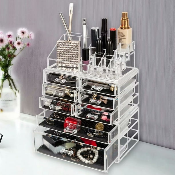 acrylic makeup organizer drawers