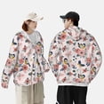 thumbnail image 3 of KLL Rose Flowers Print Men's Women’s UPF 50+ Sun Protection Outdoor Hoodie Jacket Long Sleeve Fishing Hiking Performance Shirt-X-Large, 3 of 6