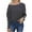 Gray, variant on Kaemgyyd Sweaters for Women Lightweight Solid Color off the Shoulder Tops Knit Long Sleeve Loose Button Pullover Fall Clothing