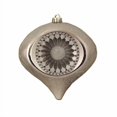 thumbnail image 2 of Northlight 8" Retro Reflector Shatterproof Onion Drop Christmas Ornament - Orange/Gold, 2 of 7