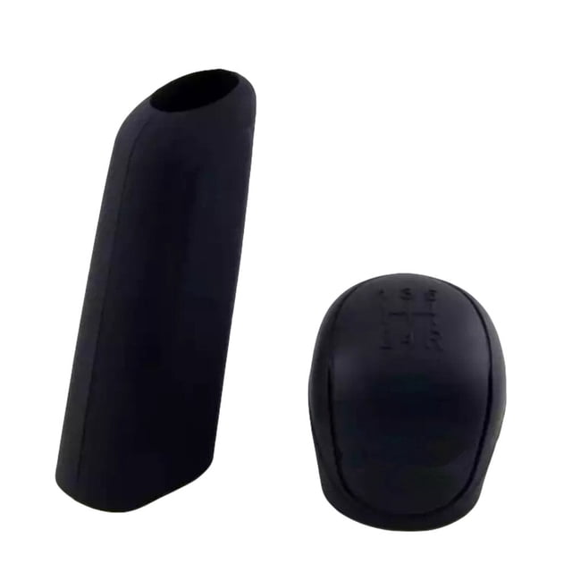EeaseMX juegos de fundas de silicona para palanca de cambios de coche, para freno de mano (negro)